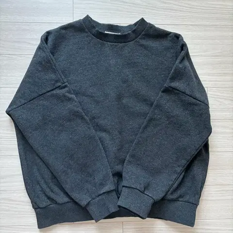 LAP 코튼100 양기모 맨투맨 세미오버핏