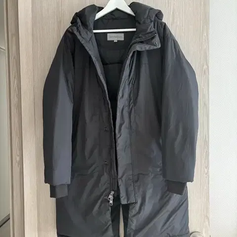 새옷 정품 캘빈클라인 후드 다운 코트 M 95-100-