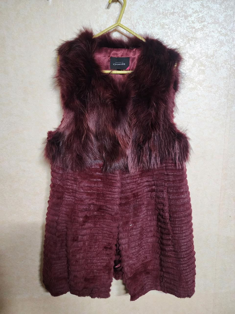 라쿤토끼털베스트