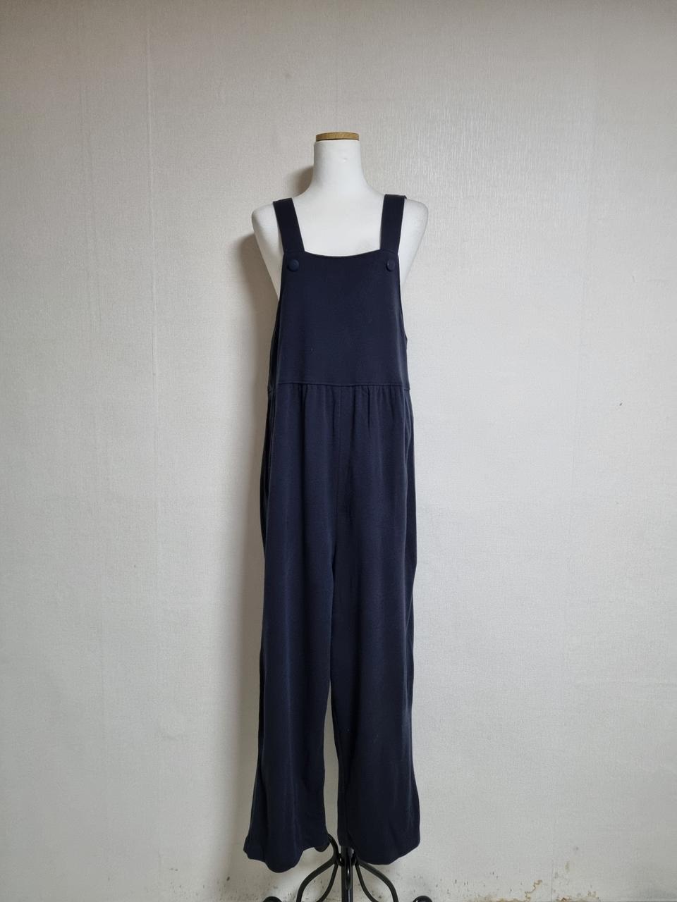 블랙와이드 점프수트