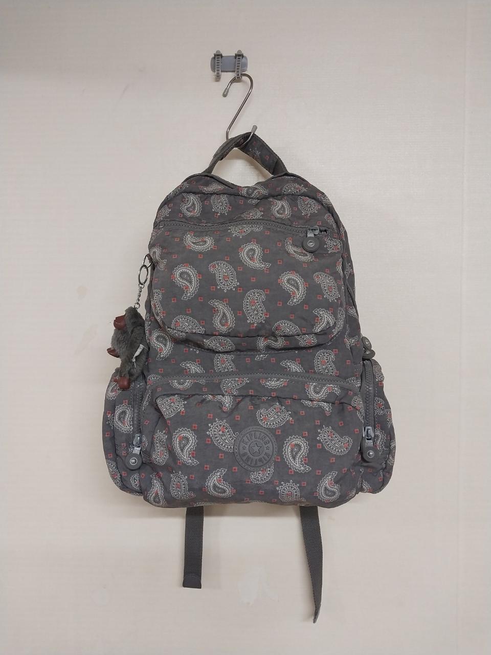 여성 키플링 페이즐리 캉그라 백팩