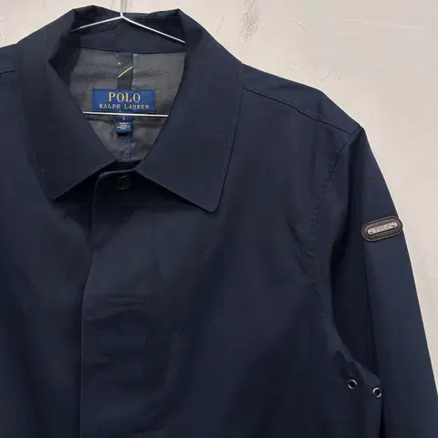 폴로 랄프로렌 히든버튼 네이비 트렌치코트