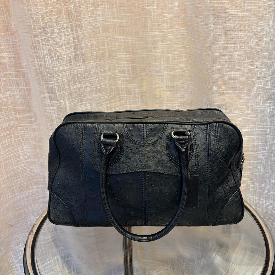 리얼 타조가죽 토트백