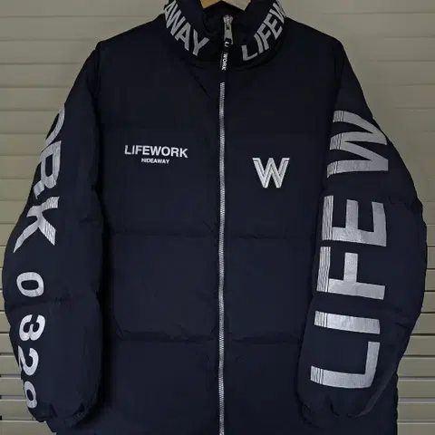 라이프워크 덕다운 푸퍼 패딩 블랙 L(100~105)