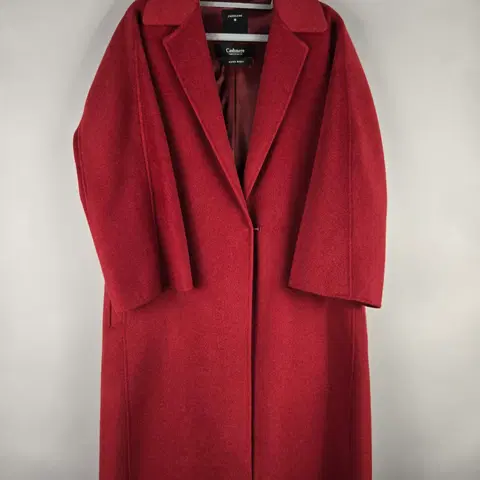 [무료배송]샤트렌 95 여성 캐시미어 울 혼방 오버핏 핸드메이드 롱 코트