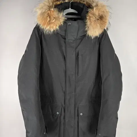 [무료배송]클럽 캠브리지 95 남성 라쿤퍼 덕 다운 패딩 점퍼 블랙