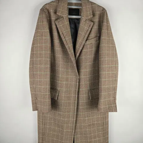 [무료배송]보브 VOV 여성 66 울 핸드메이드 체크 롱 코트