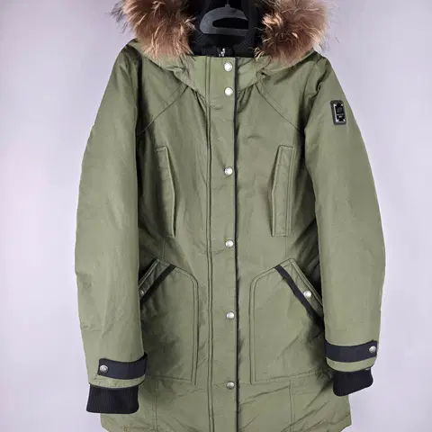 [무료배송]스케쳐스 95 여성 라쿤퍼 덕 다운 야상 패딩 점퍼