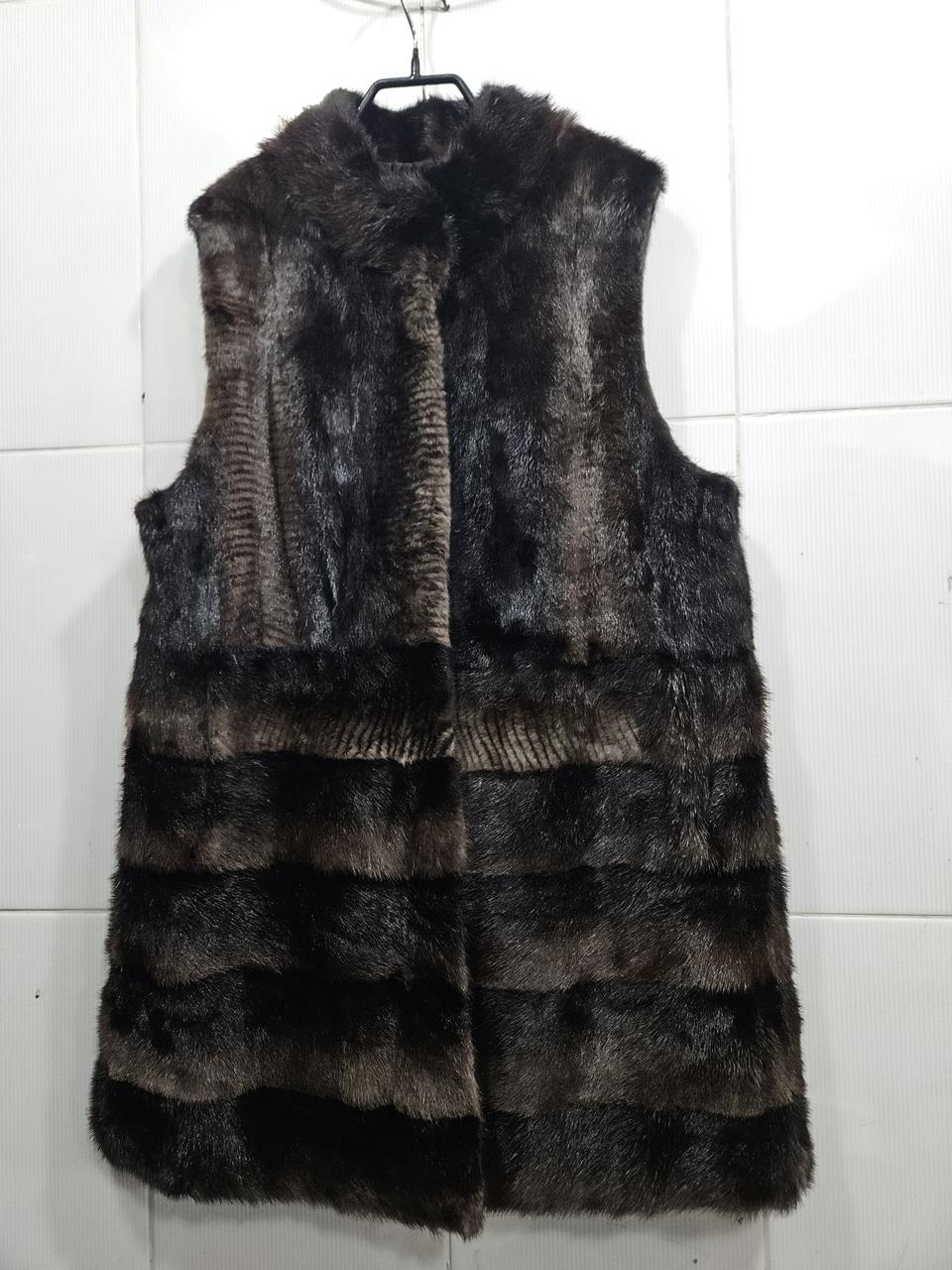 올리비아하슬러밍크조끼(55~66)