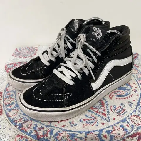 반스 스케이트 하이 블랙 스니커즈 245 E00484