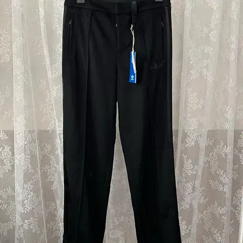 S) 새상품 아디다스 울 트랙팬츠 파이어버드 블랙
