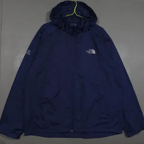 2XL) 노스페이스 플라잇 시리즈 경량 바람막이 집업 후드 자켓 네이비