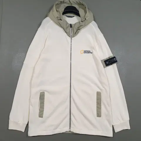 L) 내셔널지오그래픽 신형 21FW 닉스 하이브리드 니트후드집업 자켓