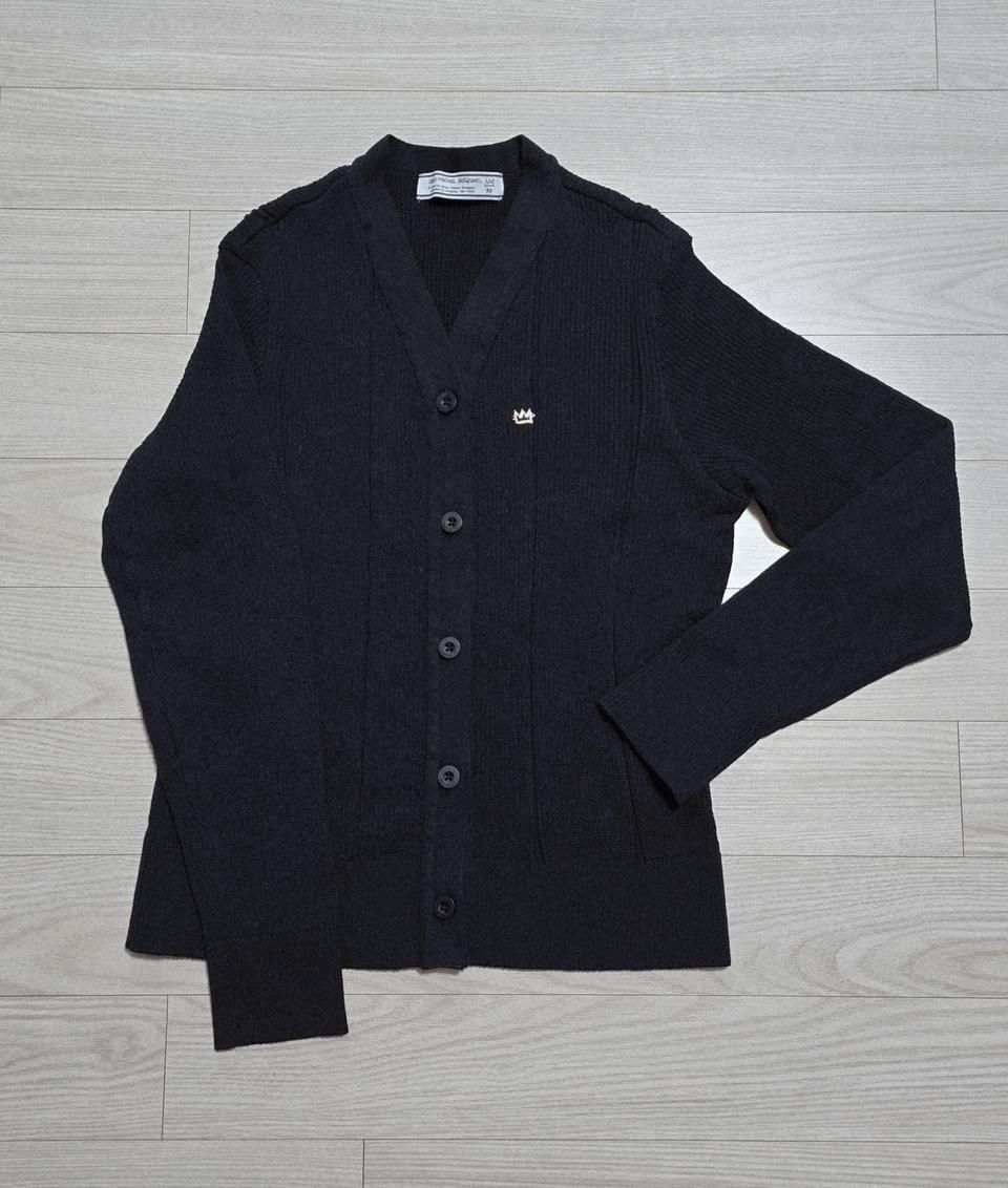 골지 네이비 가디건.장 미쉘 바스키아(새상품)