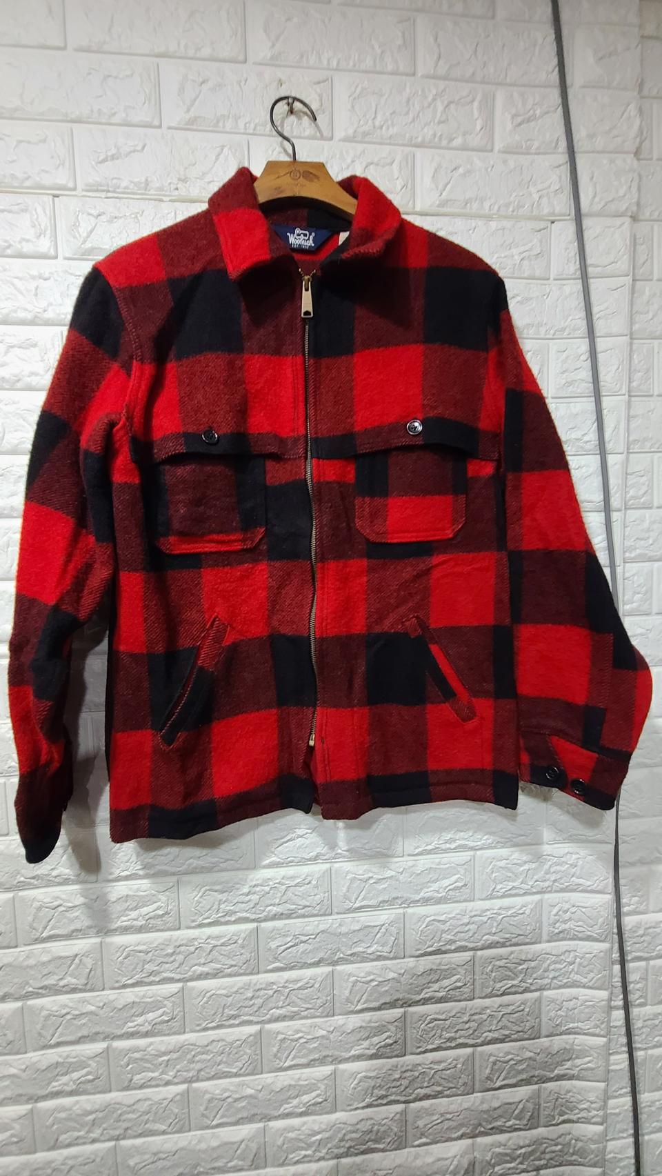 울리치 타탄체크 울 자켓