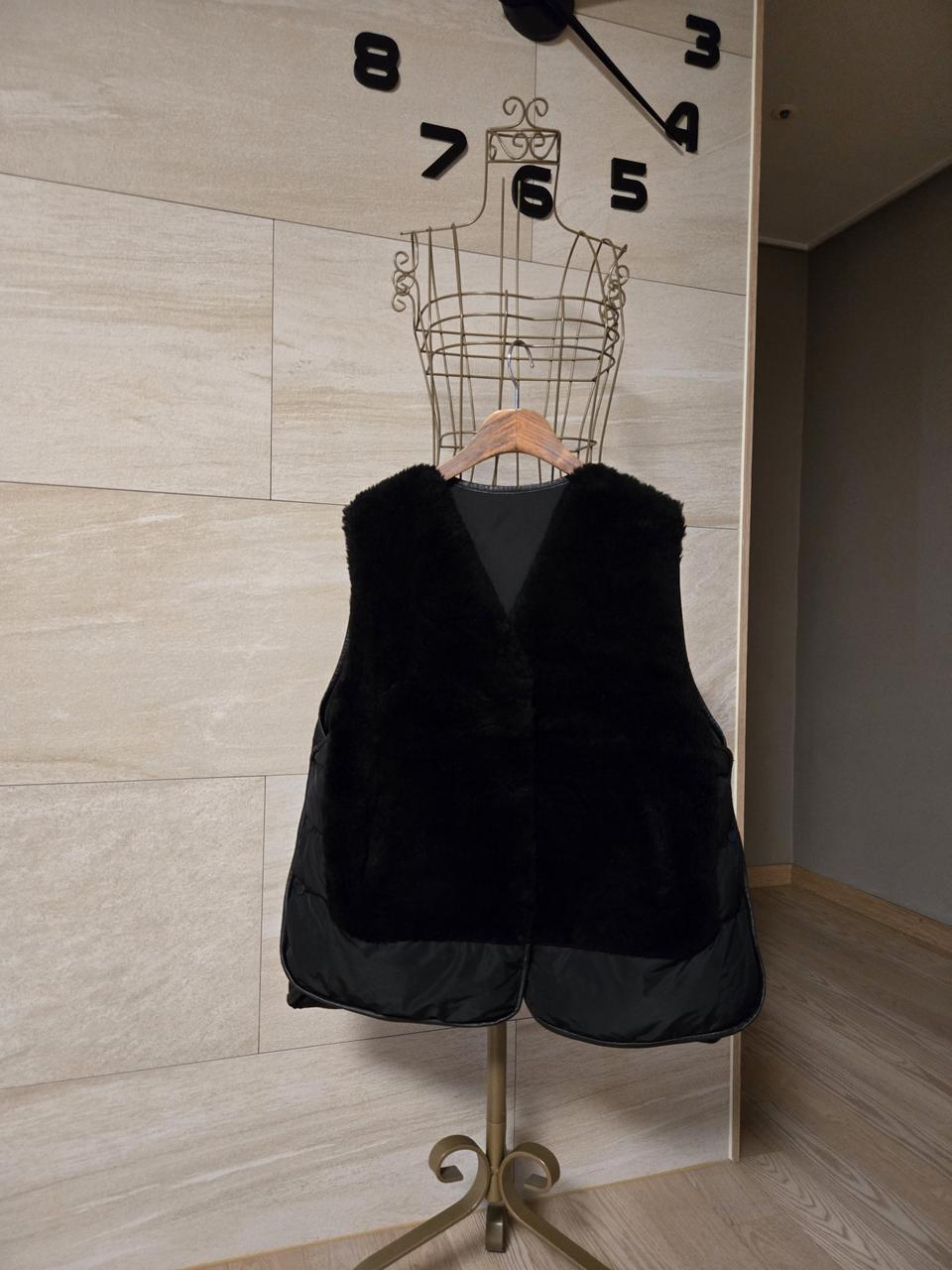 [77] 양모 덕다운 패딩 조끼