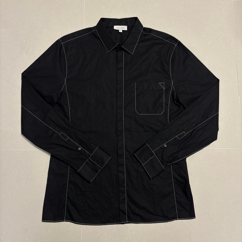 정품 캘빈클라인 CK 블랙 스티치 셔츠