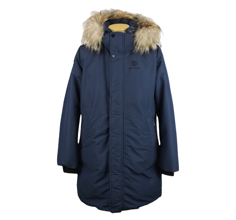 19246 빈폴 여성 너구리털 구스다운 패딩 점퍼 100 아우터 브랜구제