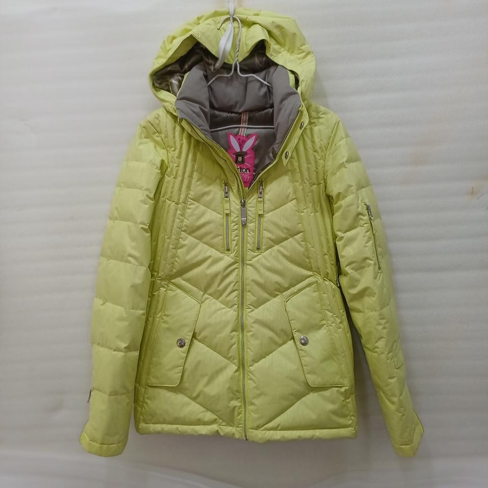 버튼 스키 보드 다운 패딩 자켓 여성 XS  탈부착후드 사랑봉봉