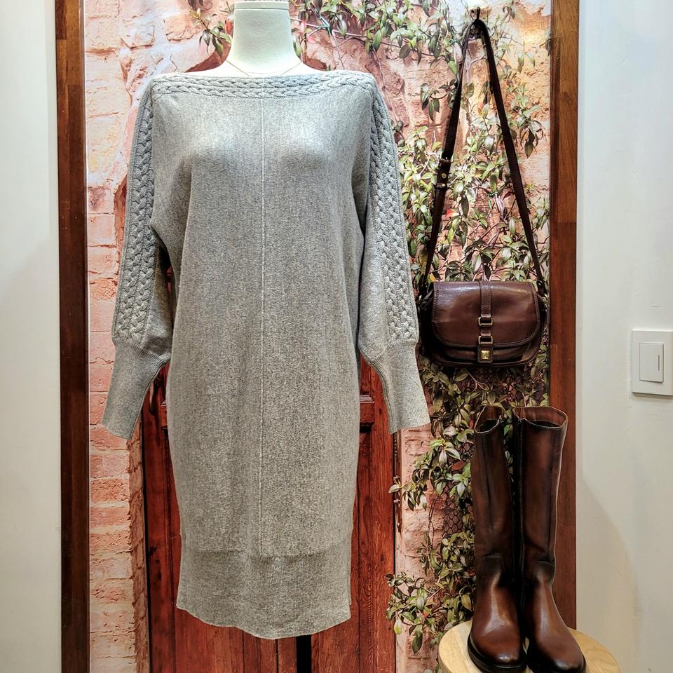 캐시미어 레이핏 니트 원피스