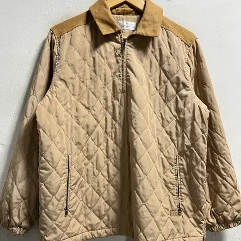 100 Elode 엘로드 골프 퀼팅 누빔 반집업 패딩 정품