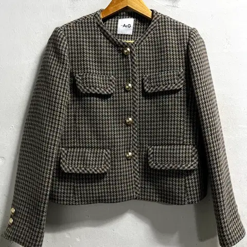 55 AtG 더엣지 라운드넥 울 자켓 정품