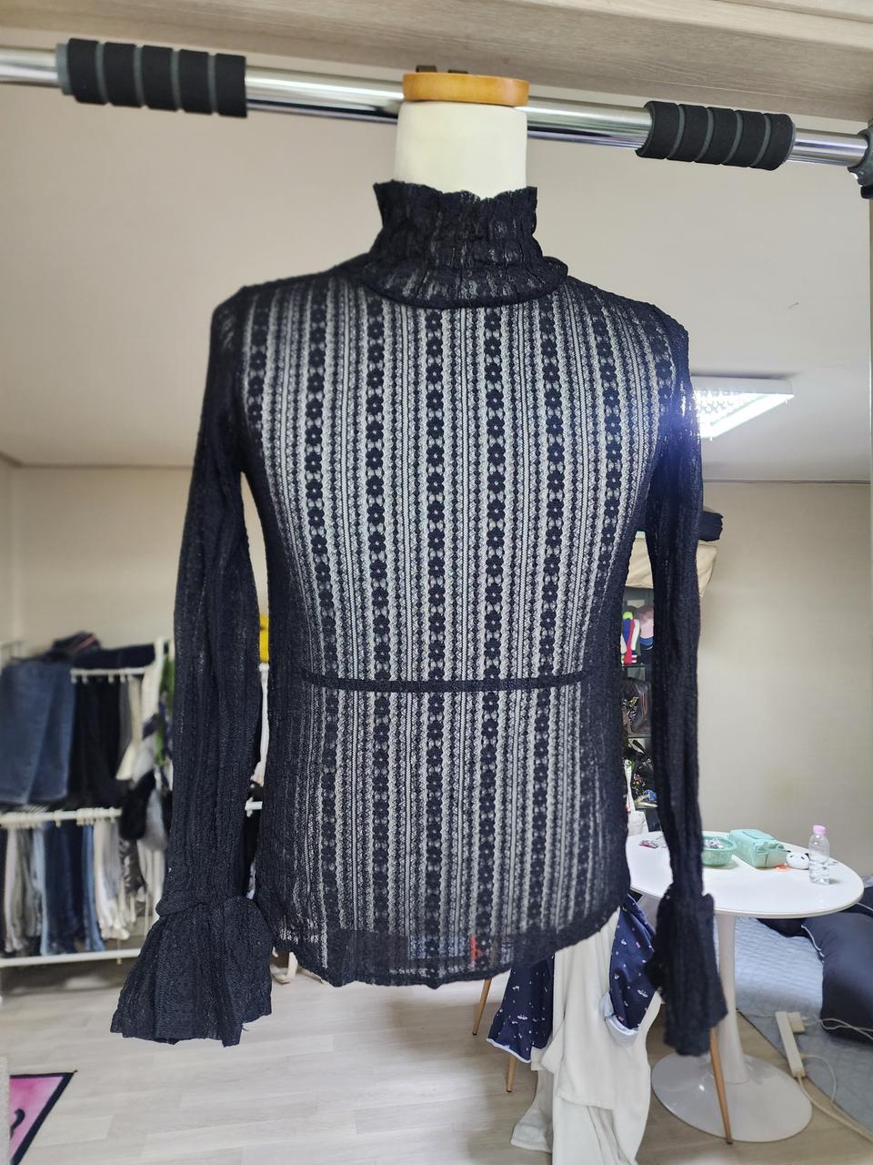 블랙 레이스 시스루 이너티