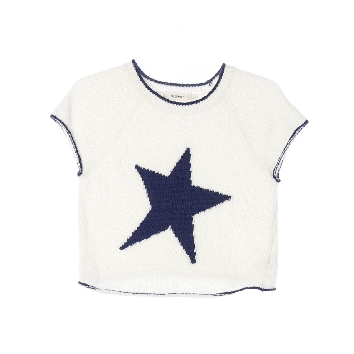 글로니 x 시미헤이즈 25SS 캔디 팝 니트 탑 화이트