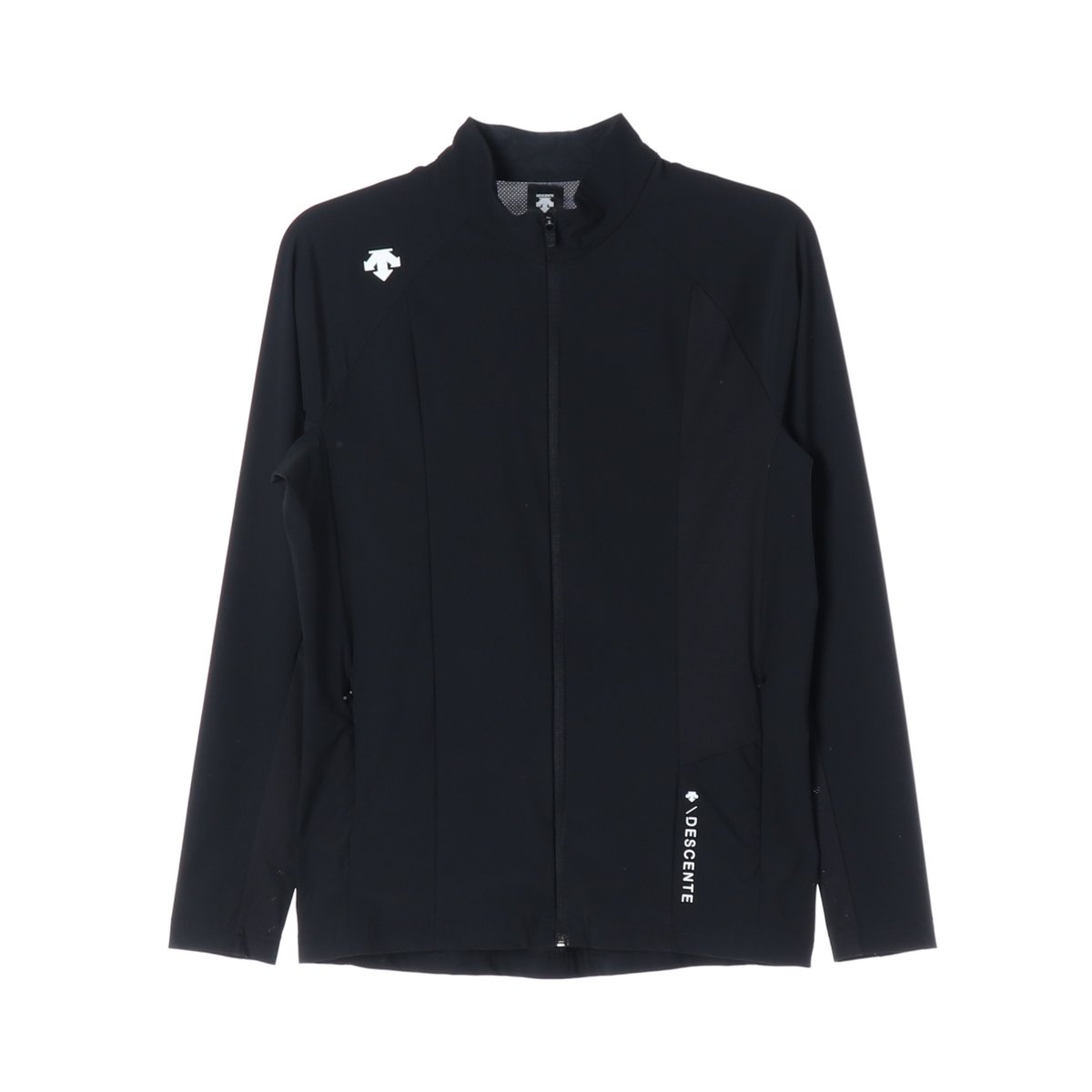 데상트 메쉬 스포츠 트레이닝 피트니스 재킷 블랙