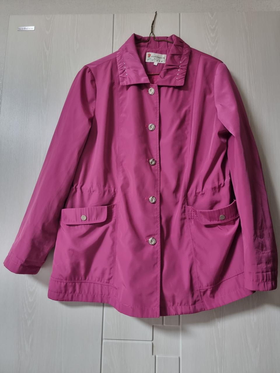 [사보레]여성 잠바 점퍼자케 바람막이  트렌치코트*77*가슴단면:55c