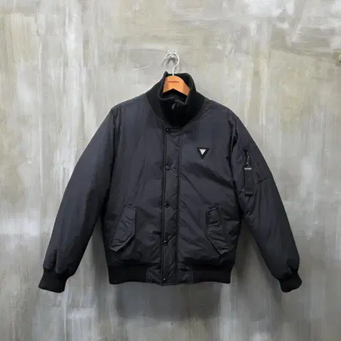 게스 덕다운 블루종 봄버 패딩/남성(M)/JP824