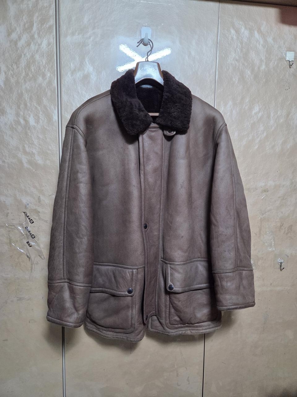 발리 정품 오리지널 무스탕 양가죽 양털 자켓 105사이즈