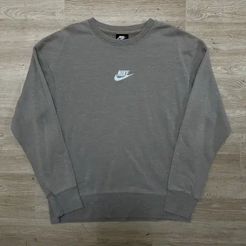 나이키 스우시 로고 맨투맨 티셔츠 [그레이지] M/95