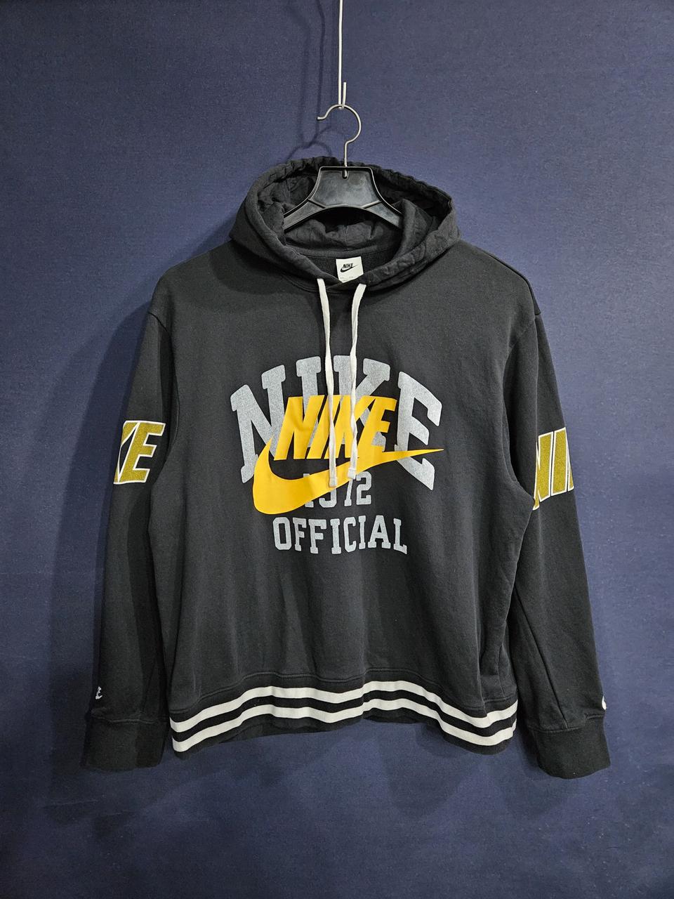 나이키 프린팅 블랙 남성 세미오버핏 110 후드티