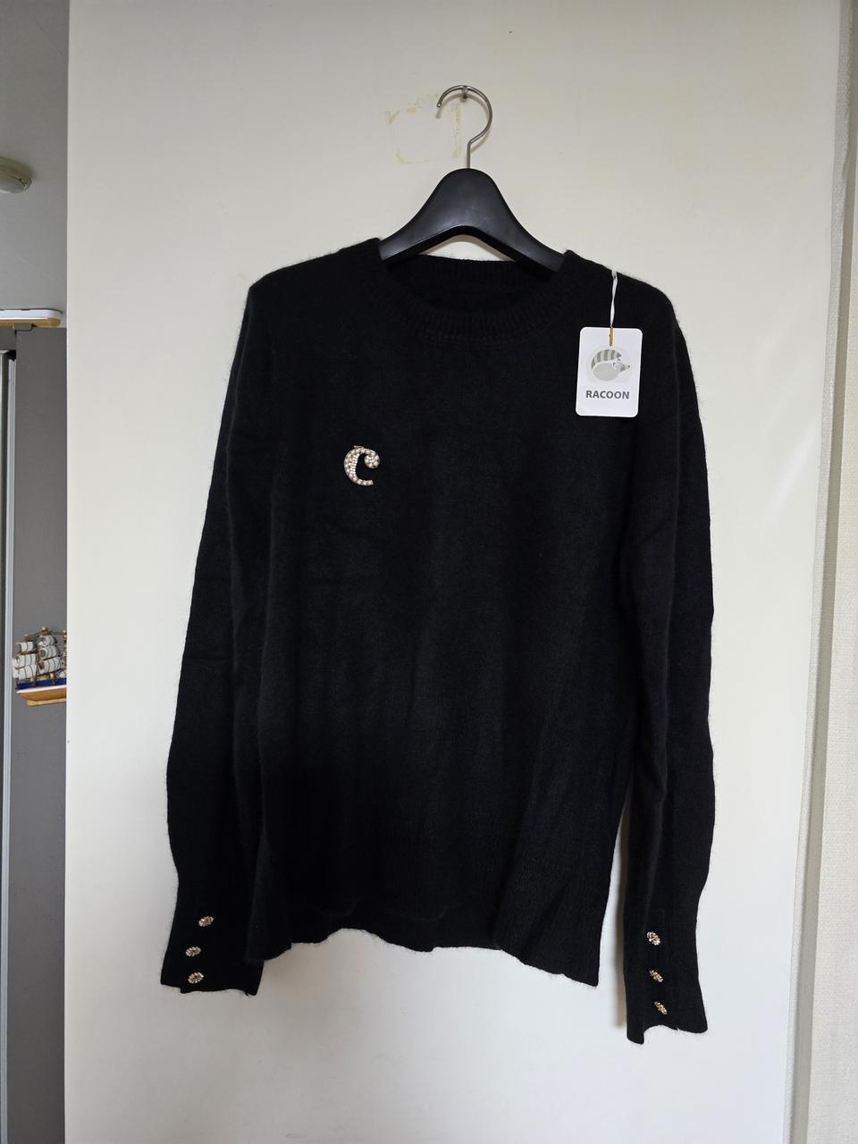 (새상품)까사렐 라쿤모니트+브로치세트/77