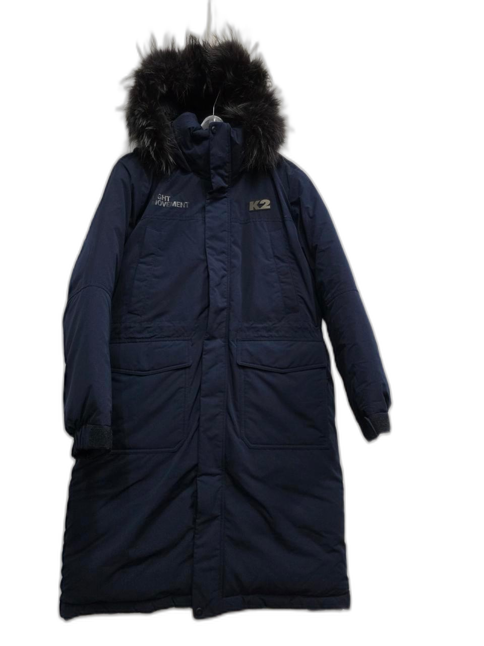 K2 롱구스다운 퍼 패딩  네이비100호 공용