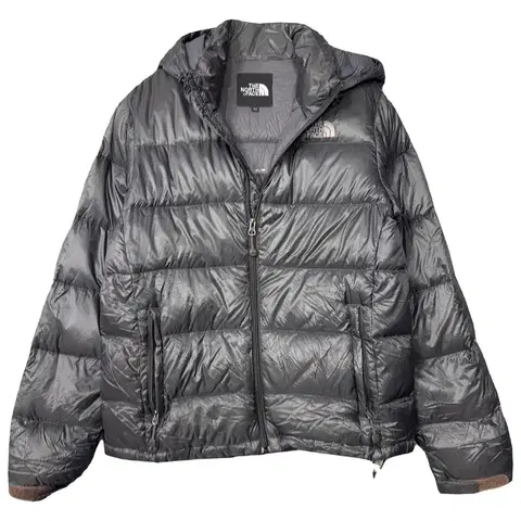 노스페이스 700 그레이 로고 구스다운 패딩 95