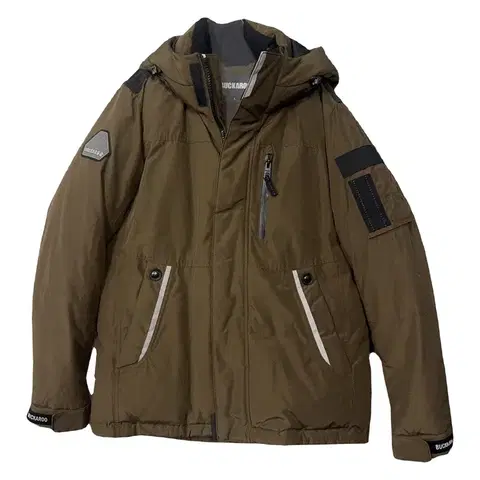 버커루 브라운 덕다운 후드 패딩 L