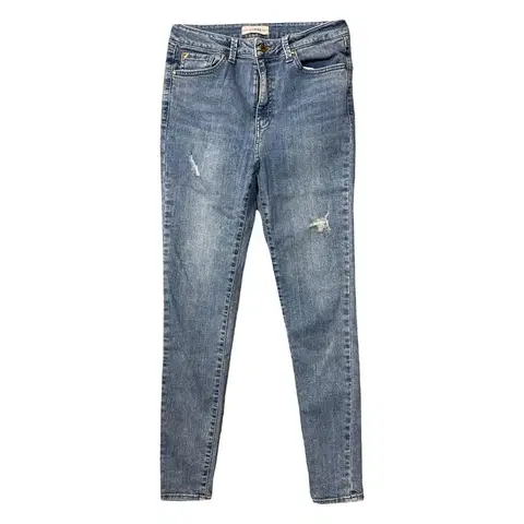 게스 캐주얼 로고 연청 스키니진 70(28)