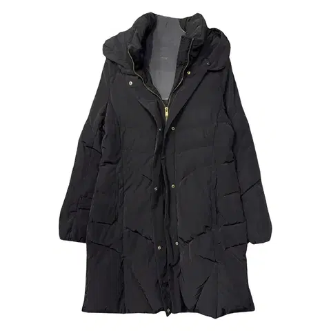 지고트 블랙 덕다운 롱패딩 88-90-160