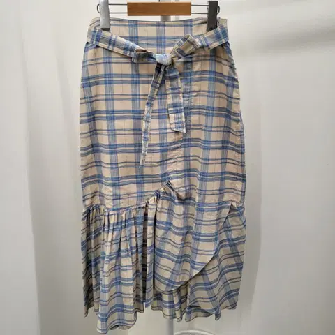 시스템 체크 프릴 스커트