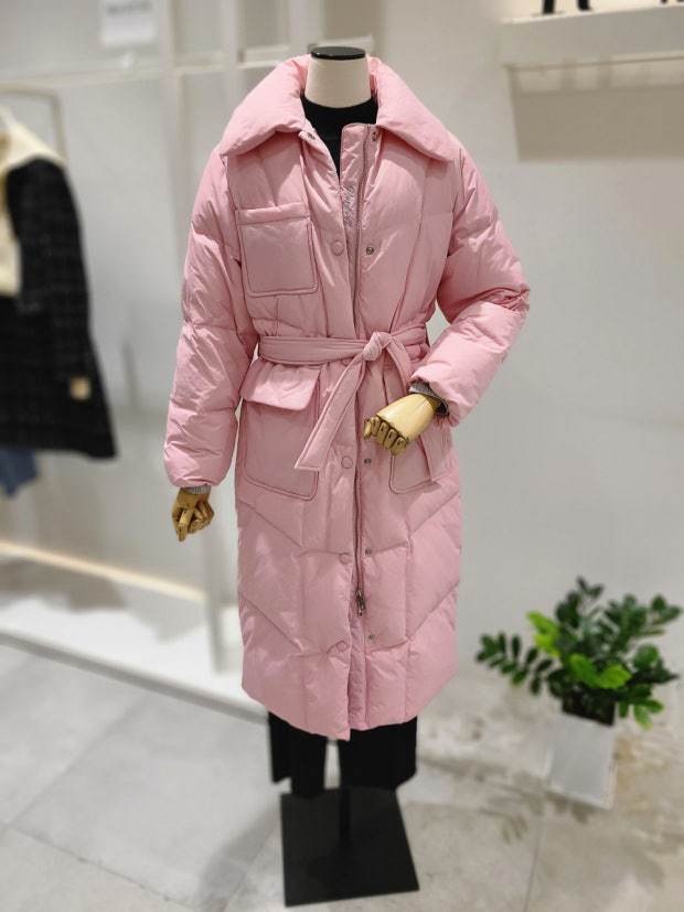 잇미샤구스핑크롱패딩거의새것