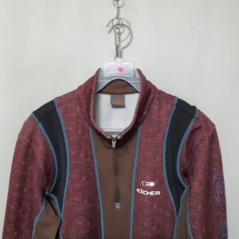 H280 아이더 남성 기모 등산 반집업 긴팔티셔츠 M