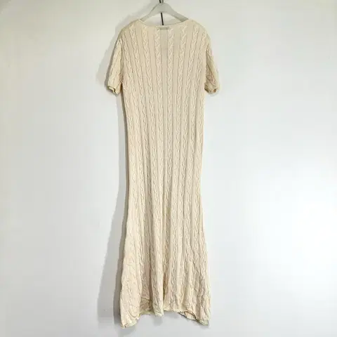 프리 아이보리 니트 롱원피스