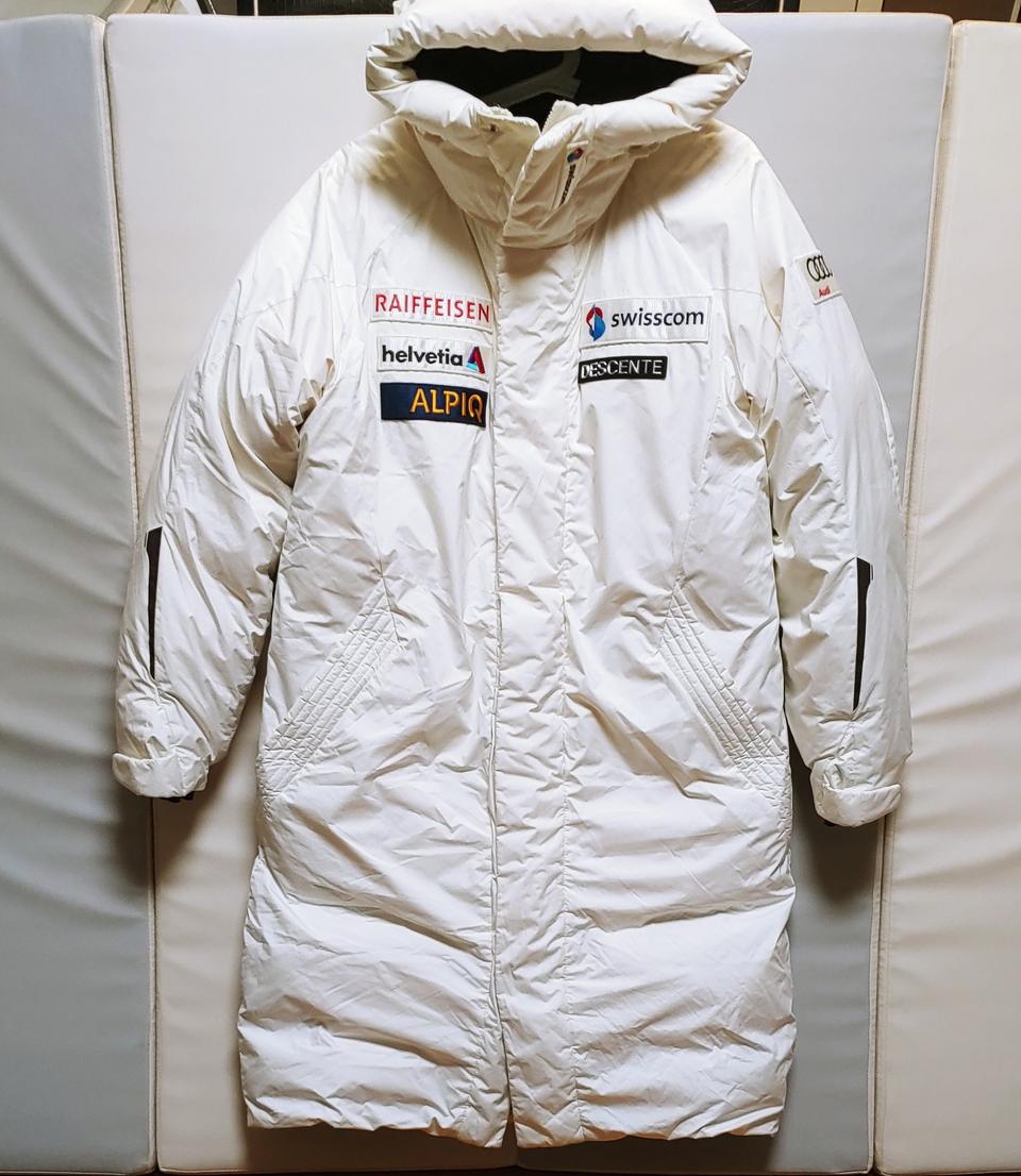 [L] 데상트 아우디 스키 롱패딩점퍼 화이트1368