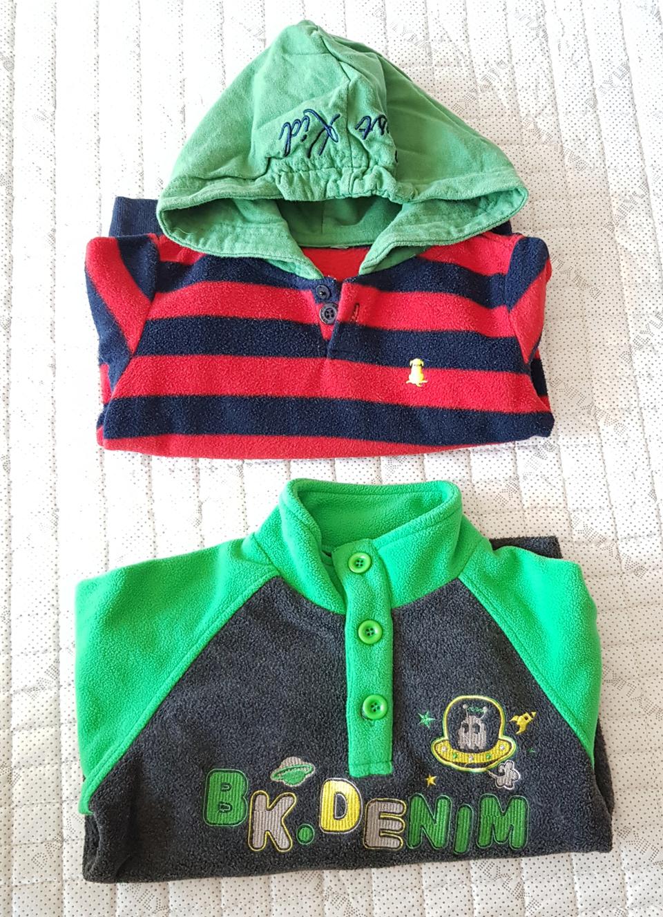 110사이즈 유아 겨울티셔츠 2벌 다해서 5천원