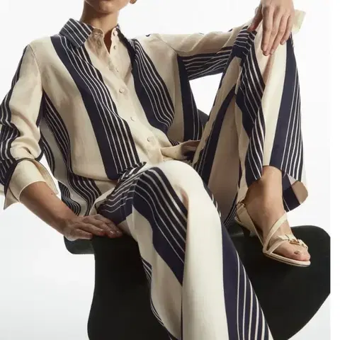 COS 코스 신상 오버사이즈 스트라이프 셔츠 34