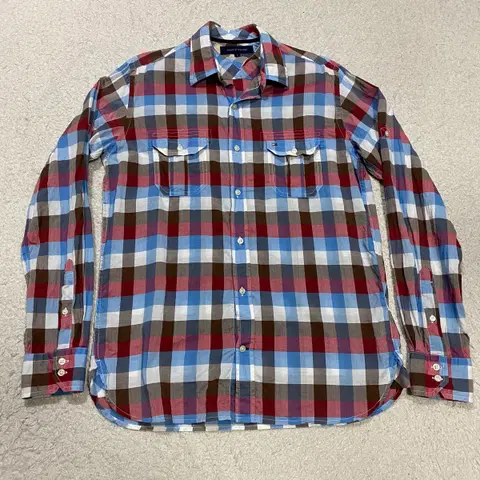 타미힐피거 셔츠 체크 s