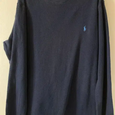 폴로 랄프로렌 네이비 와플 긴팔 티셔츠