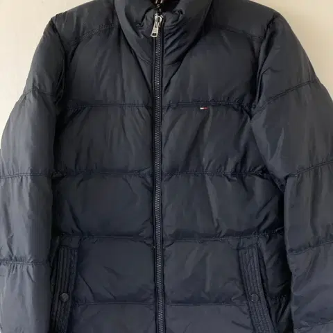 타미힐피거 네이비 다운 패딩 점퍼